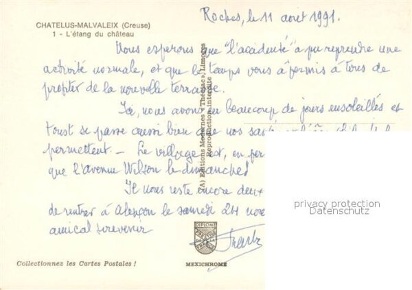 Chatelus-Malvaleix L’etang du chateau – Bild 2