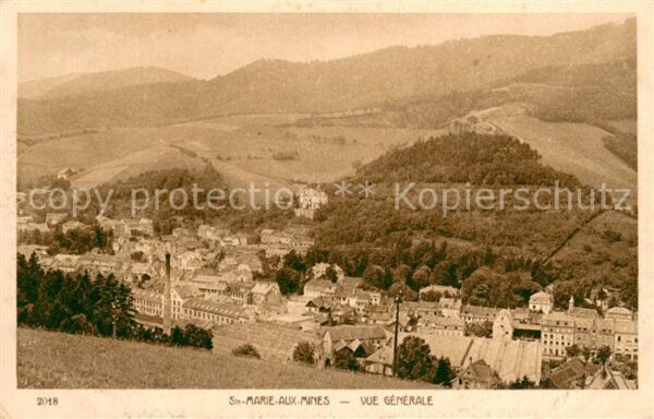 Sainte-Marie-aux-Mines Haut Rhin Vue Generale