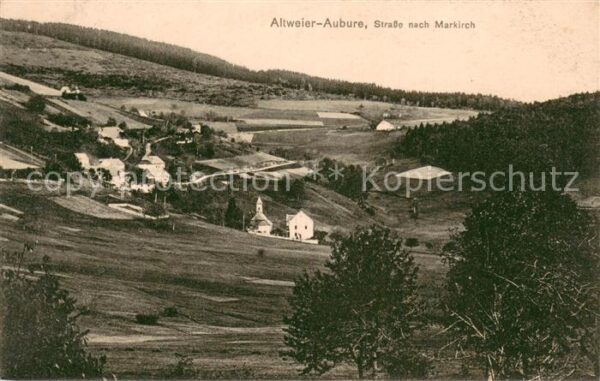 Altweier Panorama Strasse nach Markirch