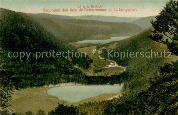 Col de la Schlucht Panorama des Lacs de Retournemer et de