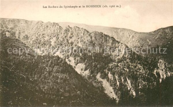Gerardmer Vosges Les Rochers du Spitzkoepfe et le Hohnec