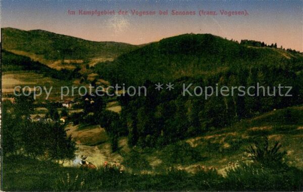 Senones Vosges Kampfgebiet der Vogesen 1. Weltkrieg