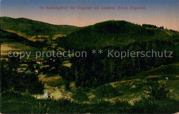 Senones Vosges Kampfgebiet der Vogesen 1. Weltkrieg