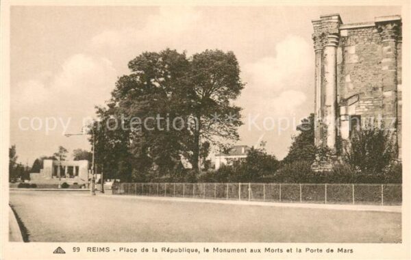 Reims 51 Place de la République Monument aux Mor
