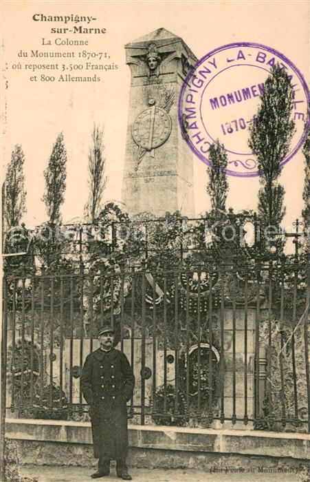 Champigny-sur-Marne 94 Colonne du Monument 1870-71 Kriegerdenk