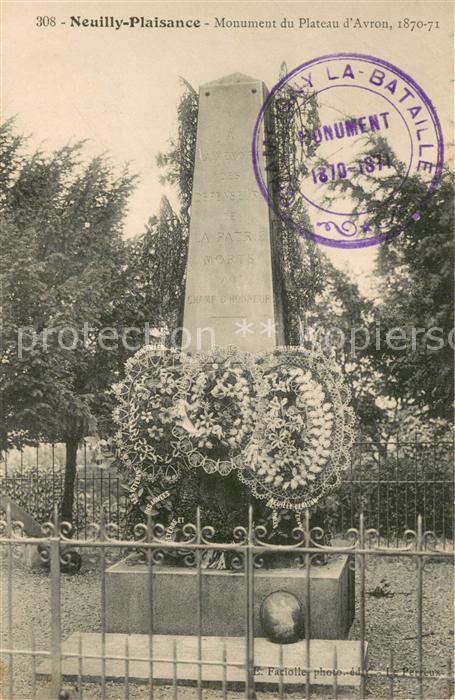 Neuilly-Plaisance Monument du Plateau d Avron 1870-71 Kri