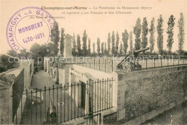 Champigny-sur-Marne 94 Plateforme du Monument 1870-71 Kriegerd