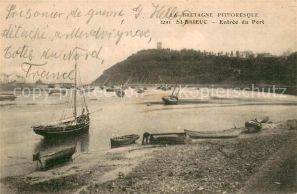 Saint-Brieuc Cotes-d Armor Entrée du port Feldpost
