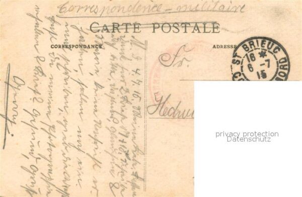 Saint-Brieuc Cotes-d Armor Entrée du port Feldpost – Bild 2