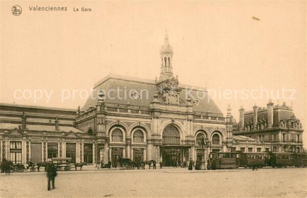 Valenciennes 59 La Gare Tram Pferdedroschken