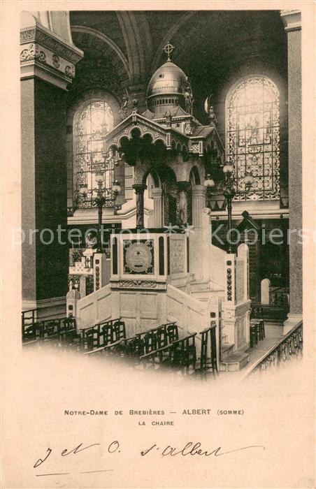 Albert 80 Somme Notre Dame de BreBieres Intérieur