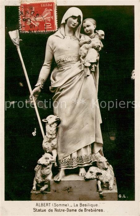 Albert 80 Somme Statue de Notre Dame de BreBieres Basil
