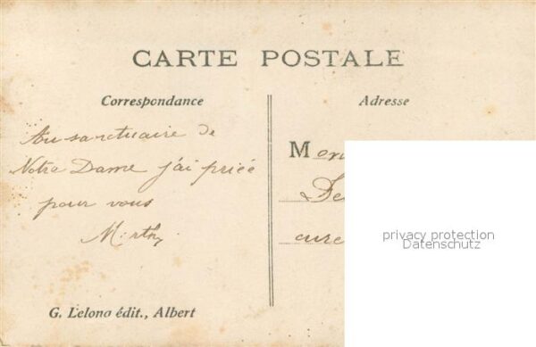 Albert 80 Somme Statue de Notre Dame de BreBieres Basil – Bild 2
