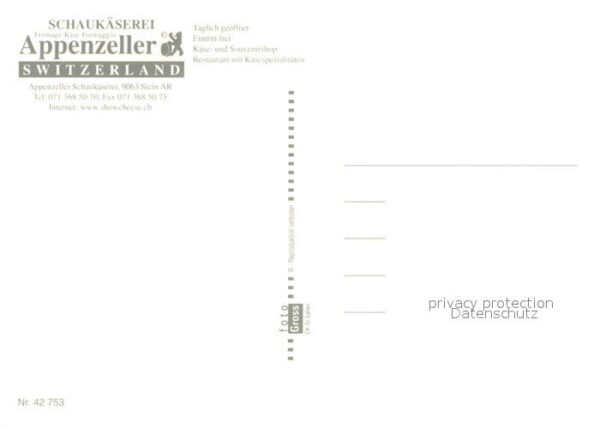 Stein AR Appenzeller Schaukäserei Restaurant Ter – Bild 2