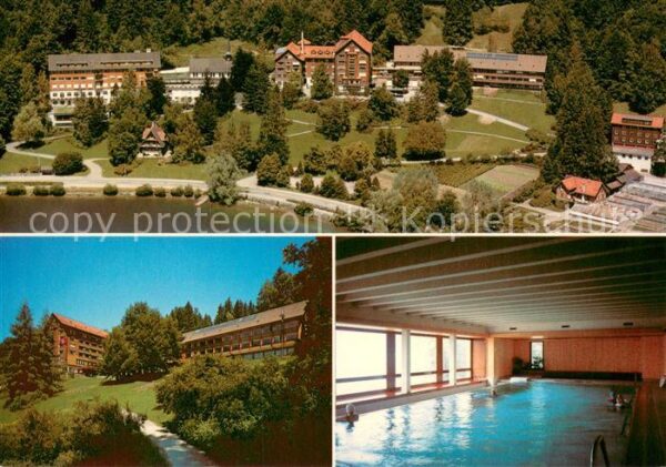 Oberaegeri Ober-Aegeri ZG Kurhaus Ländli Parkanlagen Hallenbad