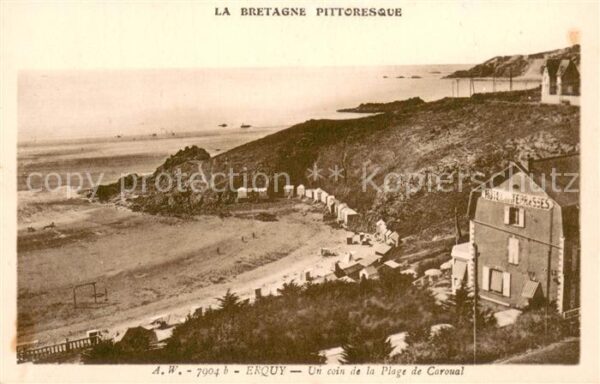 Erquy Un coin de la Plage de Caroual