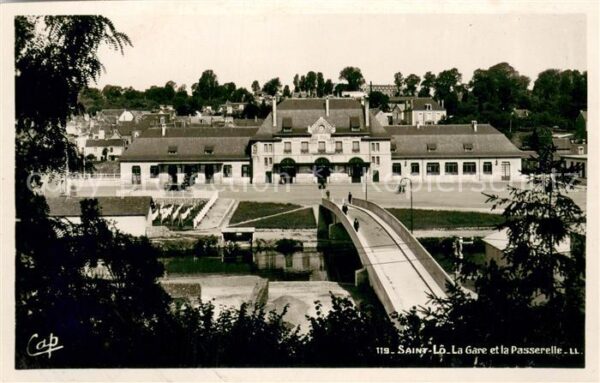 Saint Lo La gare et la passerelle