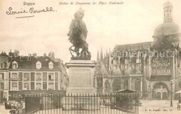 Dieppe 76 Statue de Duquesne Place Nationale