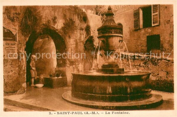 Saint Paul Cote d Azur Fontaine