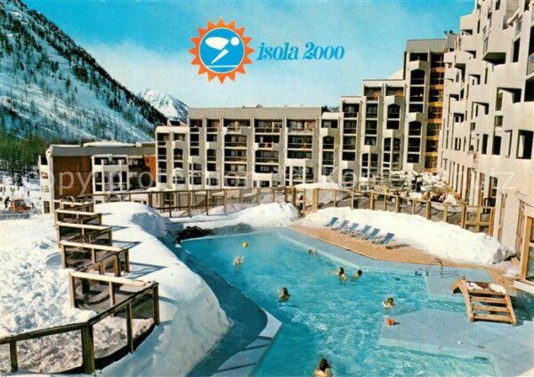 Isola Alpes-Maritimes Berghotel Swimming Pool Wintersportort