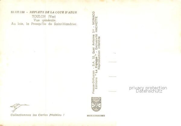 Toulon Var Vue Generale au loin Presqu ile de Sain – Bild 2