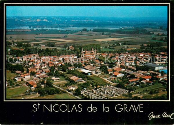 Saint-Nicolas-de-la-Grave Vue aérienne