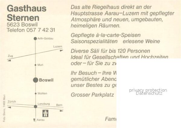 Boswil Gasthaus Sternen Altes Riegelhaus Fachw – Bild 2