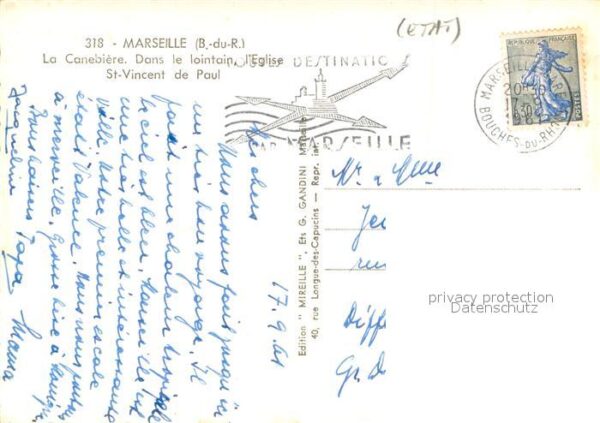Marseille Bouches-du-Rhone La CaneBiere dans le lointoin Eglise Sa – Bild 2