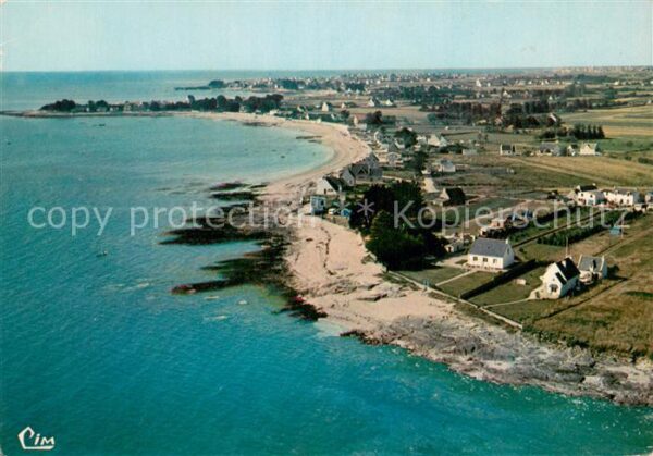 Loctudy Vue aerienne Plage de Kergall Plage de