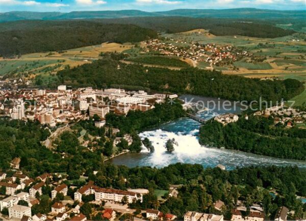 Schaffhausen  SH Der Rheinfall Fliegeraufnahme