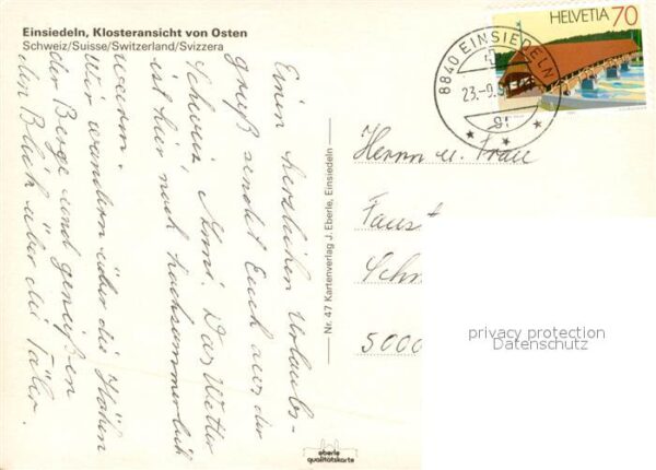 Einsiedeln SZ Klosteransicht – Bild 2