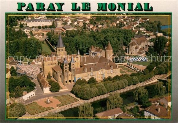 Paray-le-Monial Saint Hugues Vue aerienne