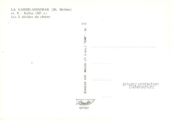 La Garde-Adhemar Eglise Les 3 absides du choeur – Bild 2