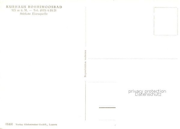 Heimenschwand BE Kurhaus Rohrimoosbad Speisesaal Garten – Bild 2