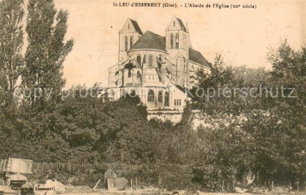 Saint-Leu-d Esserent Abside de l Eglise XIIe siècle
