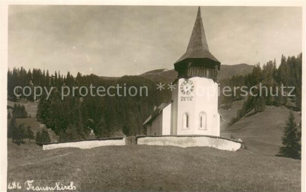 Davos GR Kirchlein Frauenkirch