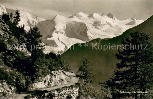 St Moritz GR Bellavista vom Höhenweg Alpenpanorama G
