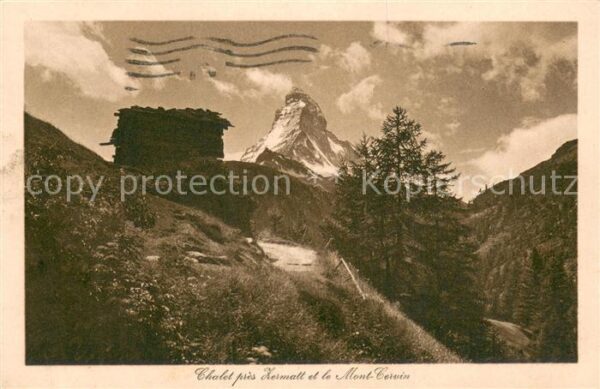 Zermatt VS Chalet et le Mont Cervin Blick zum Matt