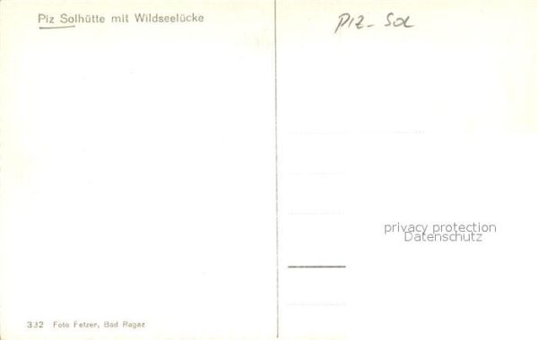 Piz Sol Berghütte mit Wildseelücke Bergsee Gebi – Bild 2
