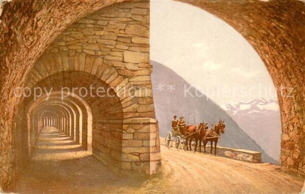 Simplon VS Galerie d hiver Bergtunnel Gebirgsstras