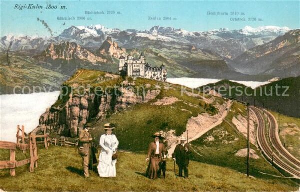 Rigi Kulm Berghotel Vierwaldstättersee Alpenpanor
