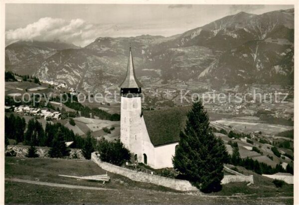Flerden Kirche Blick gegen Partein und Sarn