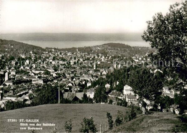 St Gallen SG Panorama Blick von der Solitüde zum Bod