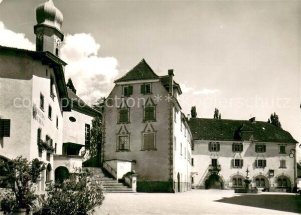 Maienfeld GR Städliplatz mit Sprecherhaus