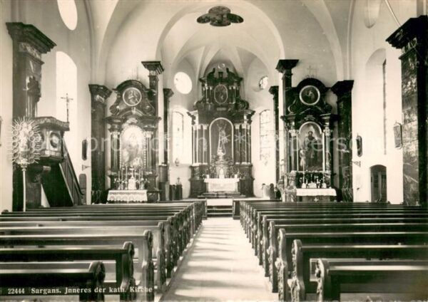 Sargans SG Inneres der katholischen Kirche