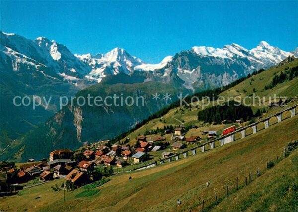Muerren BE Allmendhubelbahn Breithorn Gspaltenhorn
