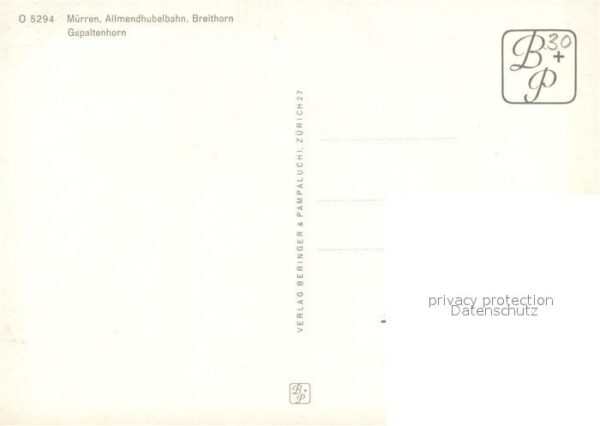 Muerren BE Allmendhubelbahn Breithorn Gspaltenhorn – Bild 2