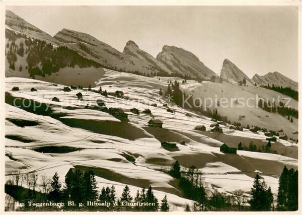 Unterwasser Toggenburg Blick gegen Iltiosalp und Churfirsten W