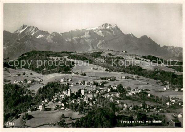 Trogen AR Panorama mit Säntis Appenzeller Alpen