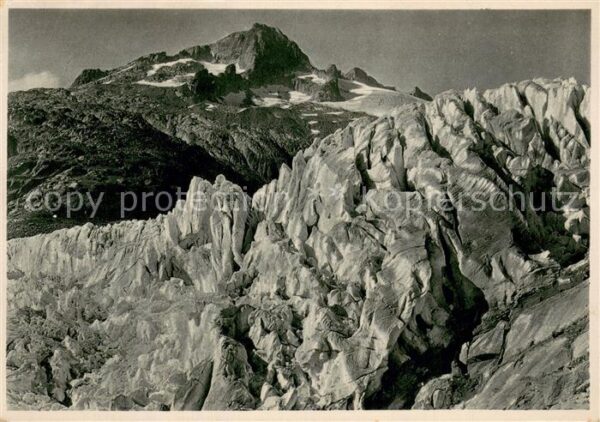 Rhonegletscher Glacier du Rhone Gletscher-Absturz Gebirgspanorama